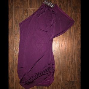 One shoulder Beaded Top